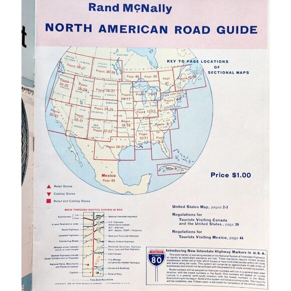 1959 Montgomery Ward Riverside North America Road Guide Atlas Riverside DWQQ1 - Picture 3 of 5